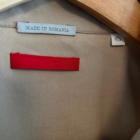 Prada men’s button up tan 45 button pockets - Picture 3 of 13